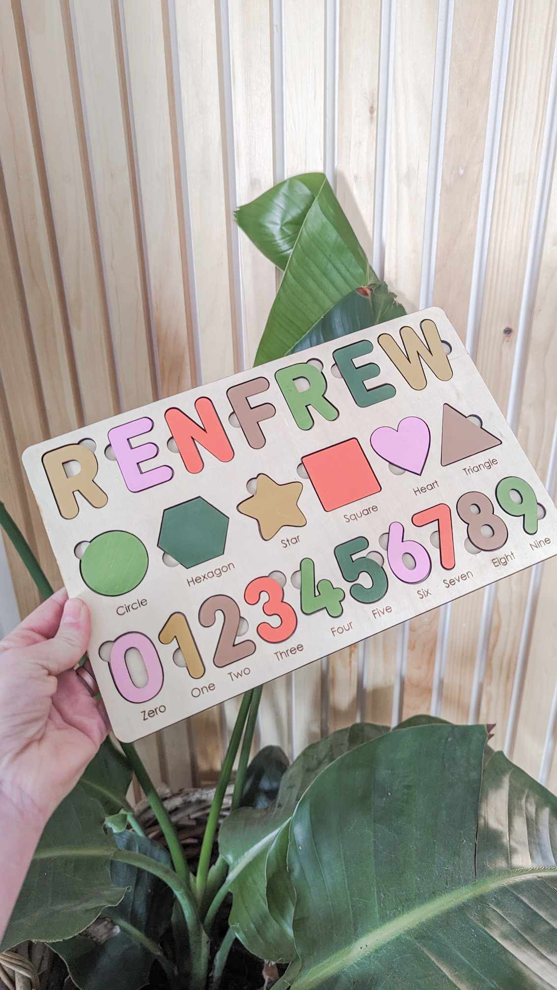 Custom Montessori Name Puzzle